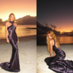 Marina Ruy Barbosa brilha com vestido de R$ 16 mil em cenário paradisíaco do Caribe